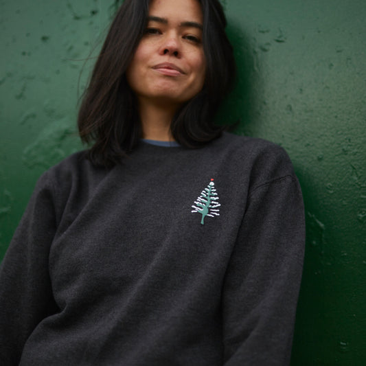 Snowy Pine Crewneck
