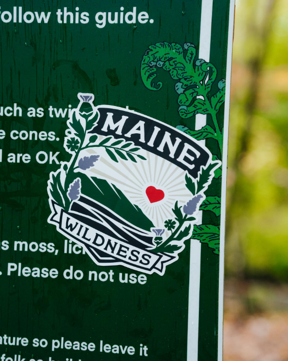 Maine Wildness Crest Sticker