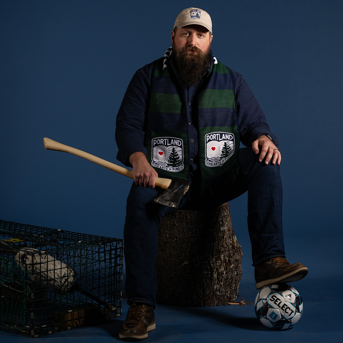 Hearts of Pine Club Scarf