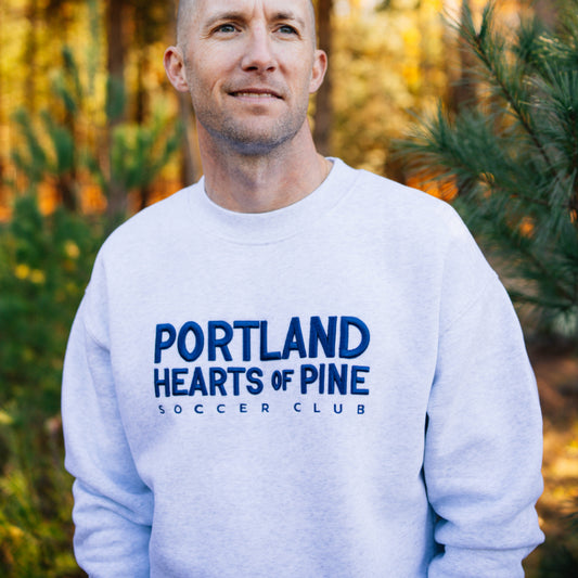 Portland Hearts of Pine Embroidered Crewneck