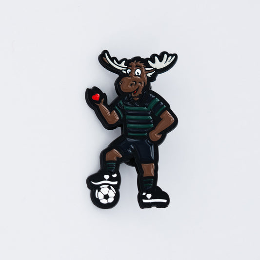 Moxie the Moose Illustration Pin