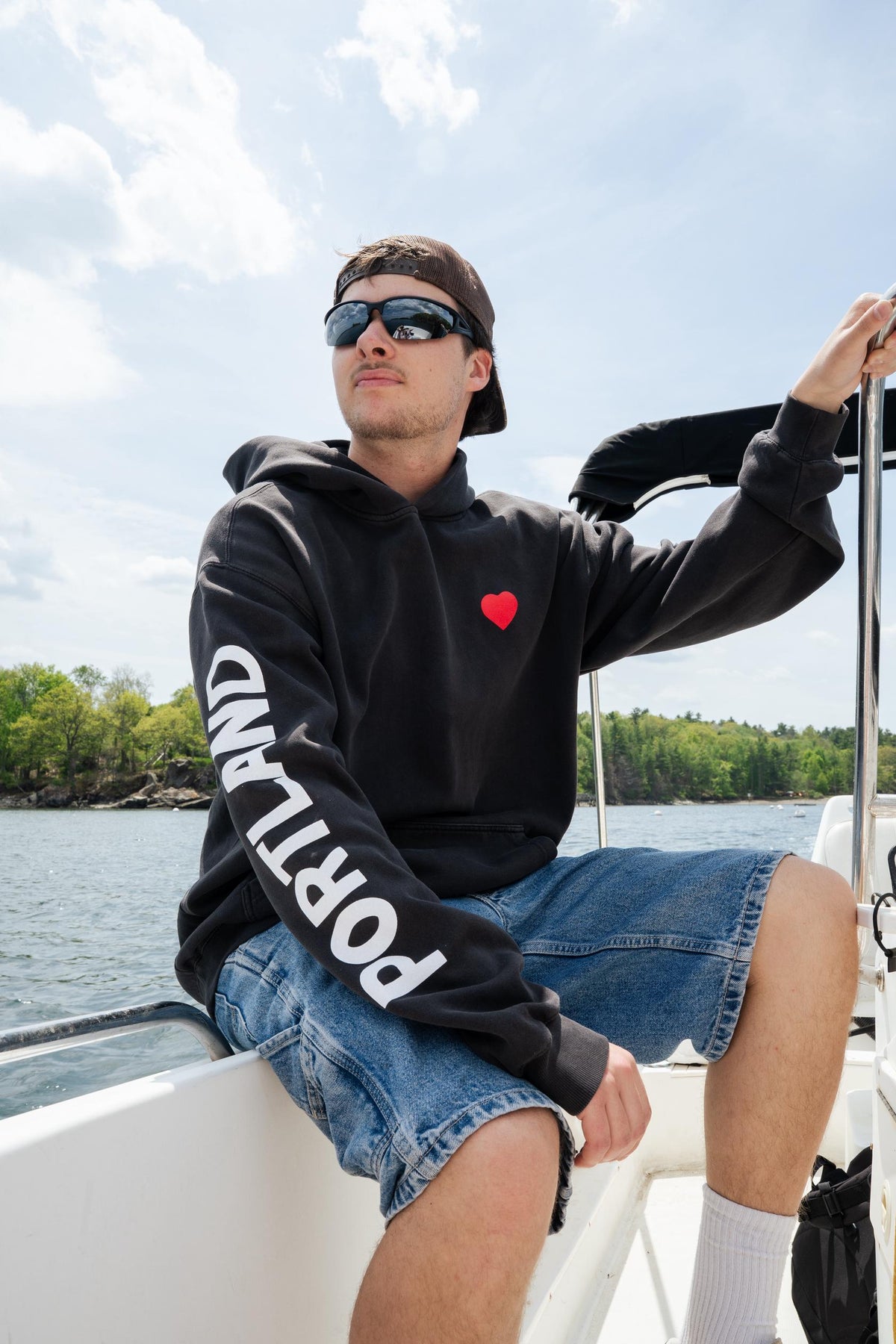 Oversized Crest Hoodie